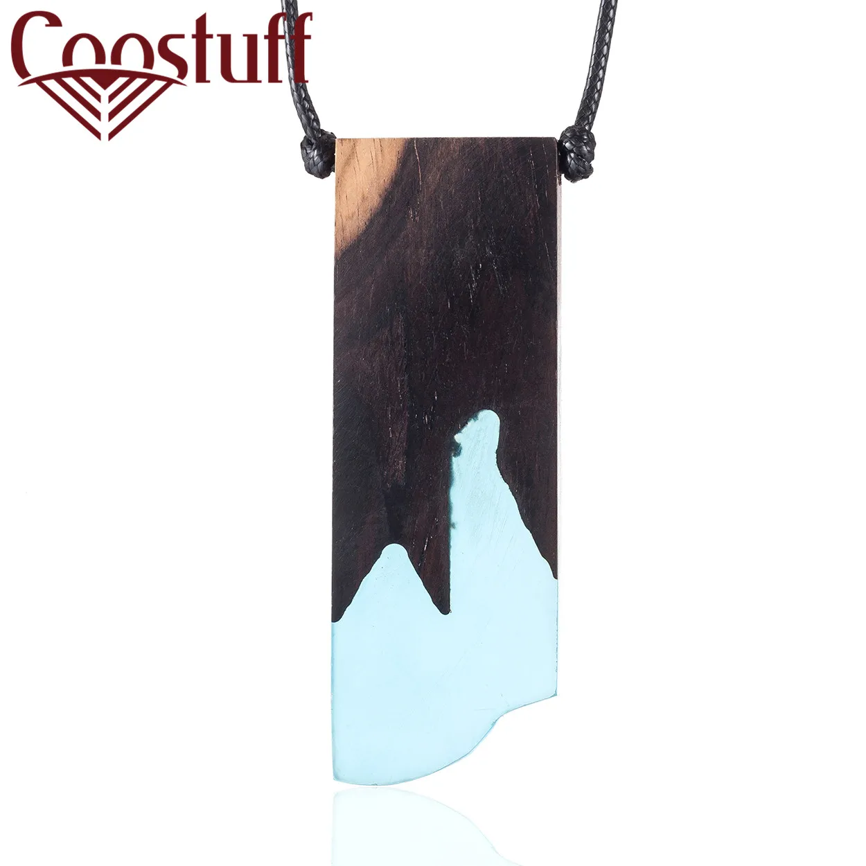 

Hotsale Resin & Wood Pendant Vintage Long Necklace Jewelry necklaces & pendants 2019 women collares mujer choker kolye bijoux