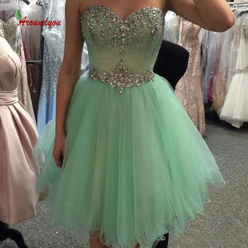 semi formal green dress