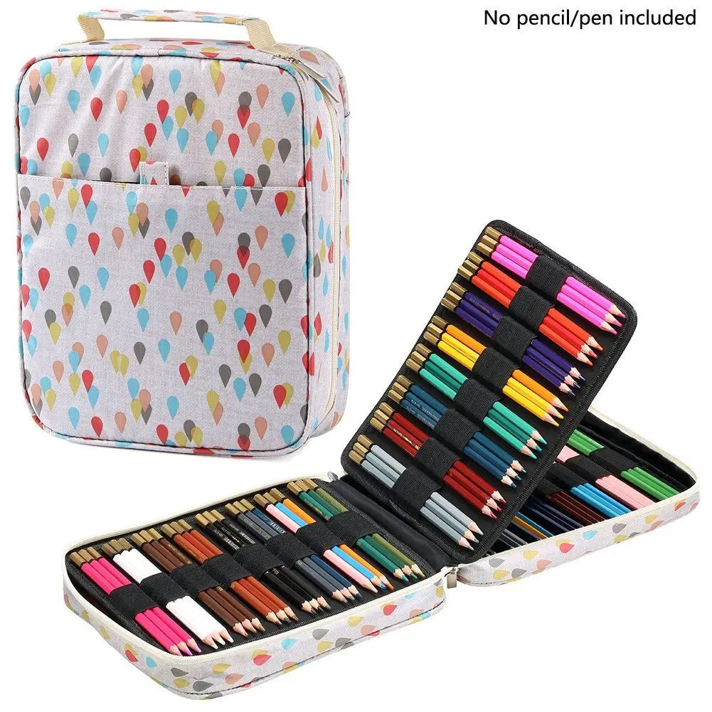 Cena Kawaii 150 sloty piórnik 4 warstwy torba na zamek błyskawiczny drukowane duża pojemność przechowywania piórnik piórnik szkolne