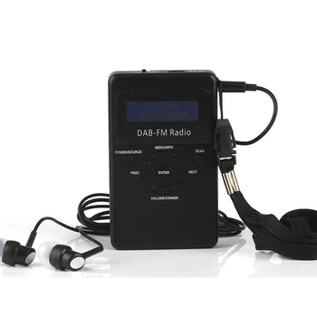 

iMice Portable Digital DAB FM Radio Rechargeable DAB Stereo Lossless Receiver with Earphone Lanyard 1.2" Display Screen