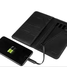 Смарт-кошелек для телефона USB для зарядки кошелек паспорт посылка адаптация для Ipone и Android 8000 мАч кошелек powerbank