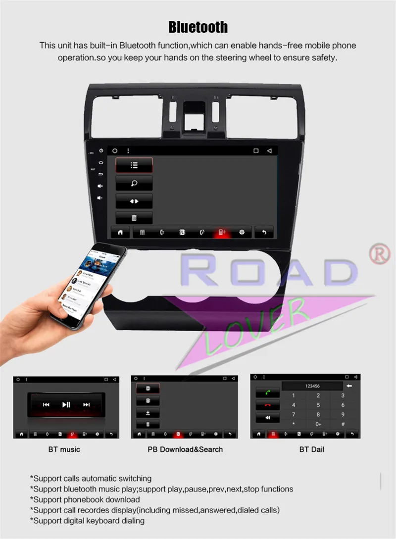 Clearance Autoradio Android 8.1 Car Multimedia Player For Subaru WRX Forester 2013 Stereo GPS Navigation 2 Din Auto Head Unit 8 Core 64G 18