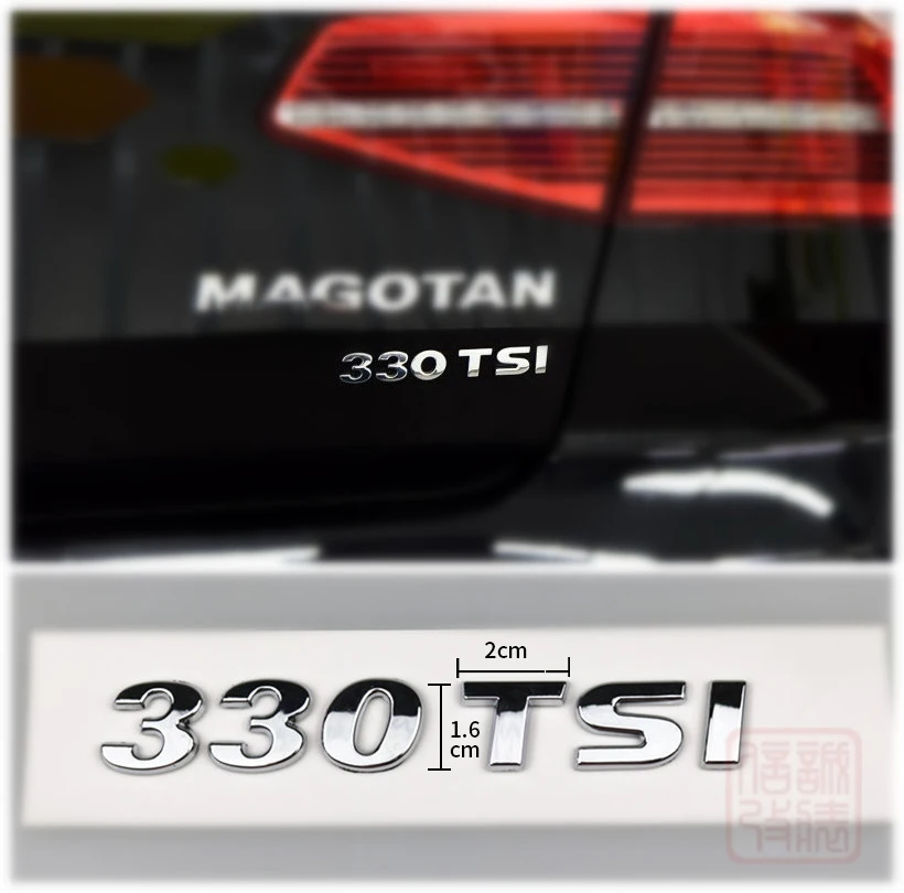 230 280 330 380 TSI 1 6G T I буквы Автомобильная Эмблема багажника наклейка с логотипом V6
