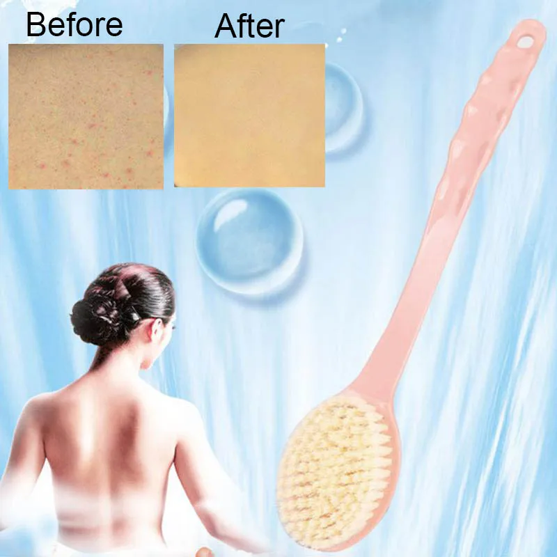 

Long Handle Back Brush Back Body Bath Shower Sponge Scrubber Exfoliating Scrub Skin Massage Exfoliation Bathroom Set Accessories