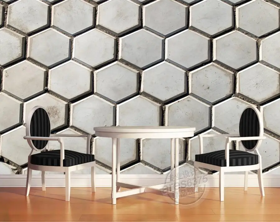 

Custom 3d murals,3D street retro stereo personality tile Papel de parede,bar living room tv sofa wall bedroom wallpaper