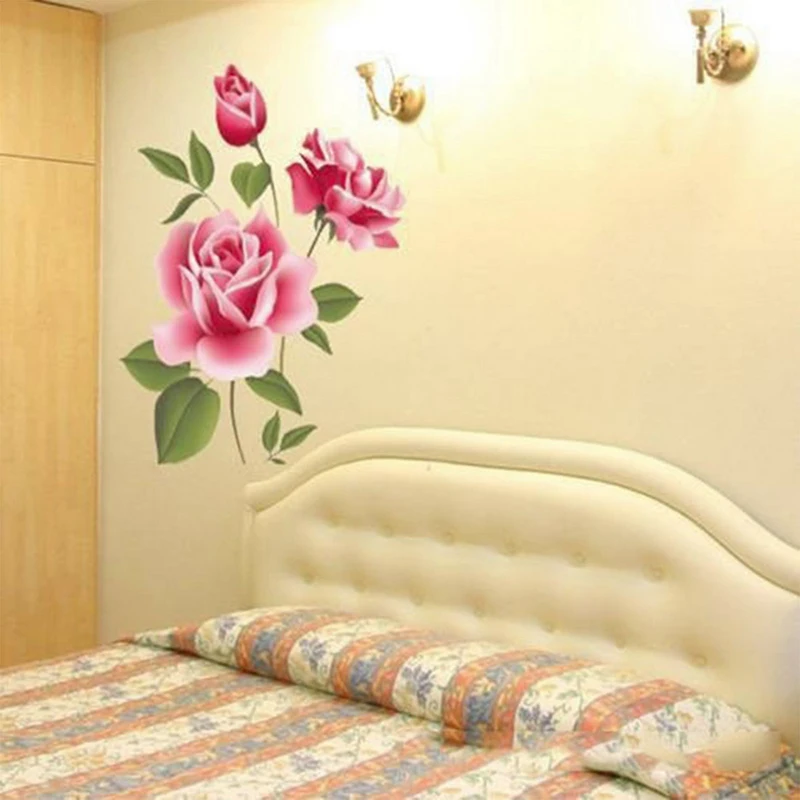 3D rose wall sticker