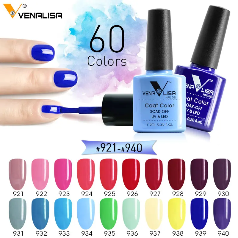 

2018 Nail art supply newest Venalisa fashion uv gel polish 7.5ml soak off polish nail varnish lacquer painting design polish gel