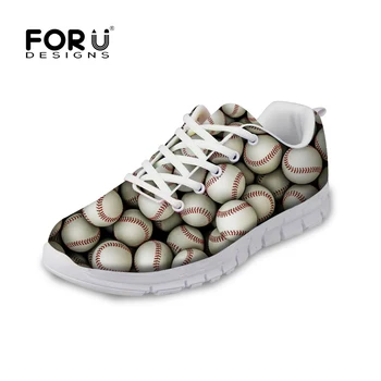 

FORUDESIGNS 2018 New Fashion Sneakers Men Shoes Casual Brand Ball 3D Print Men's Flats Spring Shoes Mesh Comfortable Mens Shoes