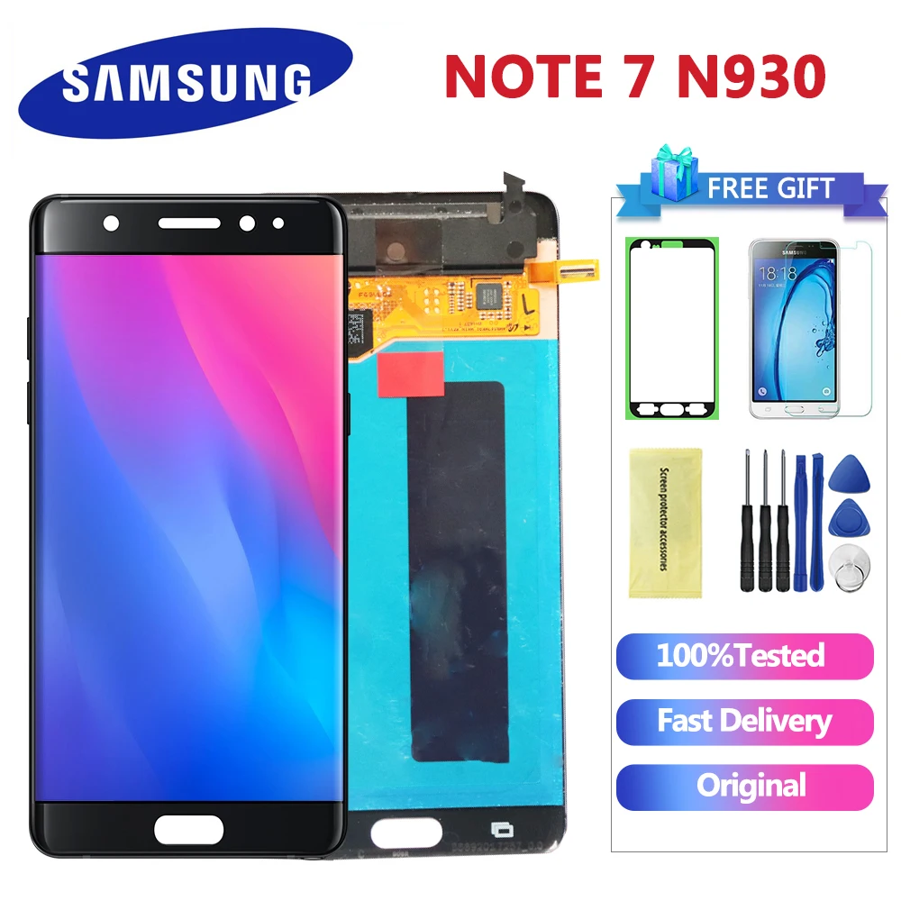 

5.7'' Super AMOLED Note 7 LCD For Samsung Note Fan Edition FE Note 7 N930F N930F LCD display touch screen digitizer Assembly