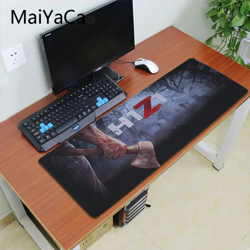 Maiyaca боя H1Z1 противоскользящая Прочная резиновая Computermats коврик для мыши игровой коврик для мыши Коврик для клавиатуры Pad - Цвет: Lock Edge 30X70cm