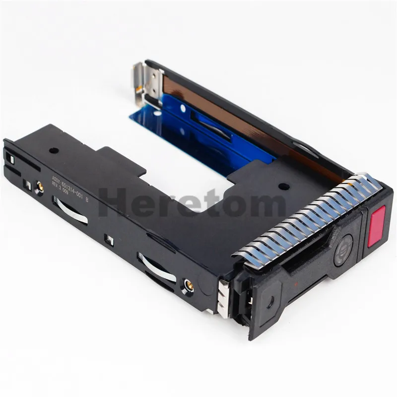 hard disk enclosure 2.5 Heretom 2.5" Adapter Tray 00FC28+3.5" LFF SAS SATA HDD Tray Caddy 651314-001 For HP Gen8 G9 DL380p hard disk enclosure 3.5