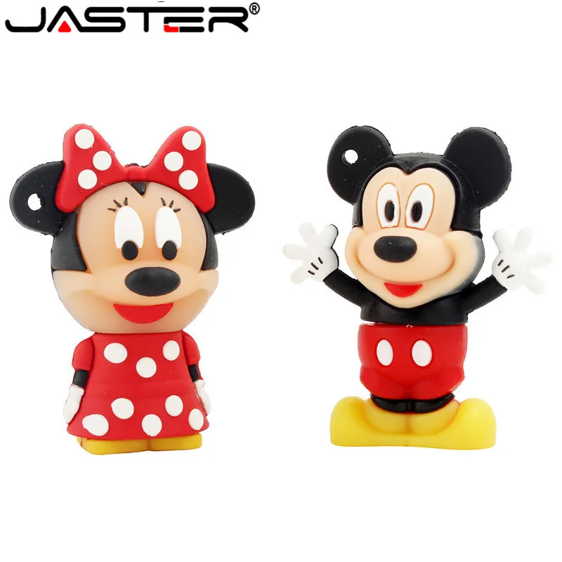 

JASTER Mouse Mickey and Minnie USB Flash Drive pen drive Animal cartoon pendrive 4GB/8GB/16GB/32GB/64GB/ memory stick u disk