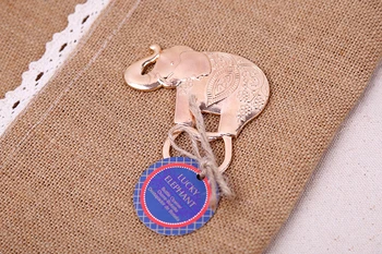 

Factory Fast Delivery 20pcs/lot Creative Wedding Favor Gift Golden Lucky Elephant Bottle Opener Beer Bottle Opener Wholesale
