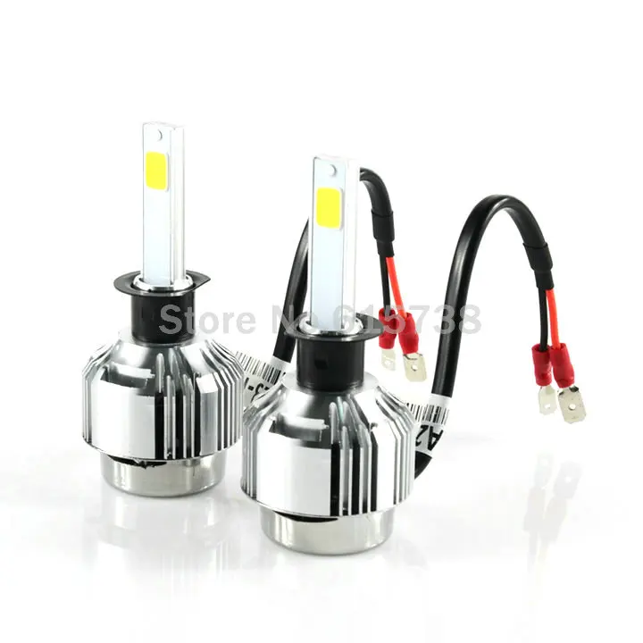 

1 pair 33w 3000lm H1 headlight COB LED Car lamps Kit led Auto Front Light H1 Fog Bulb Automotive Headlamp h3 h7 h9 h8 h10 h11