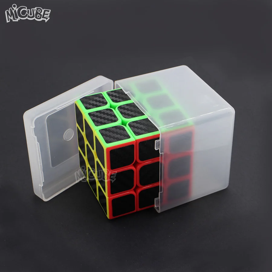 Защитная коробка для кубиков, 3x3x3, магический куб, подходит для 3x3 SQ1, коробка для кубиков, коробка для хранения, полупрозрачная пластиковая экономия