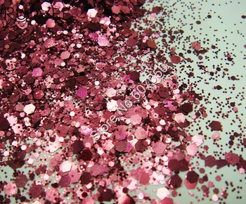 

Mix Glitter Metallic Red Coffee Luster Hexagon Sequin Paillette Spangle Powder Shape for Nail Art Glitter Craft Decoration