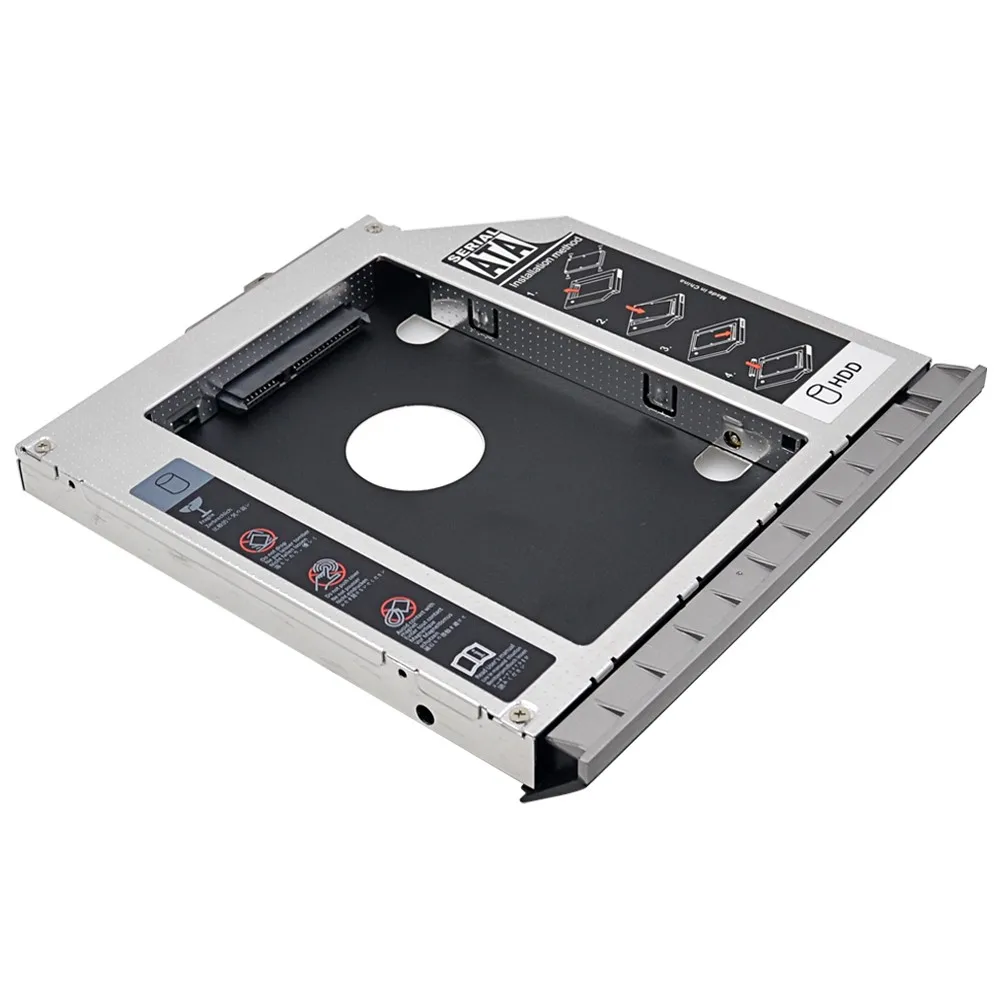 3.5 inch hdd case High Quality 2nd HDD Caddy 12.7mm SATA III 2.5" SSD Hard Disk Case for HP EliteBook 8460p 8470p 8460W 8470w DVD-ROM Optical Bay laptop hard disk case