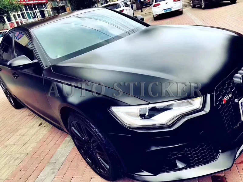 metallic black car vinyl car wraps 11