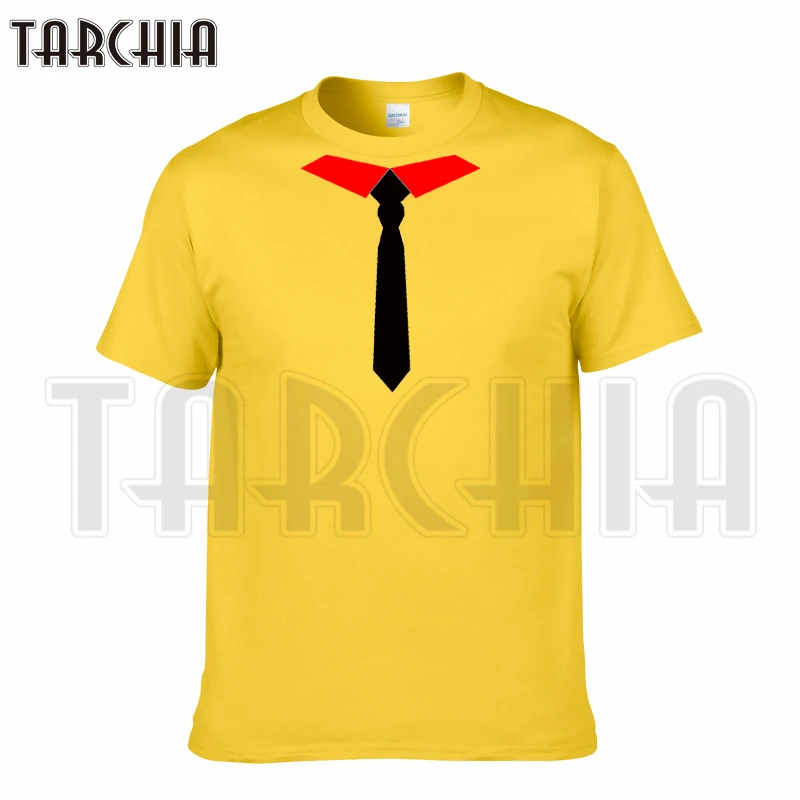 TARCHIA 2018 new summer funny brand t shirt tie cotton