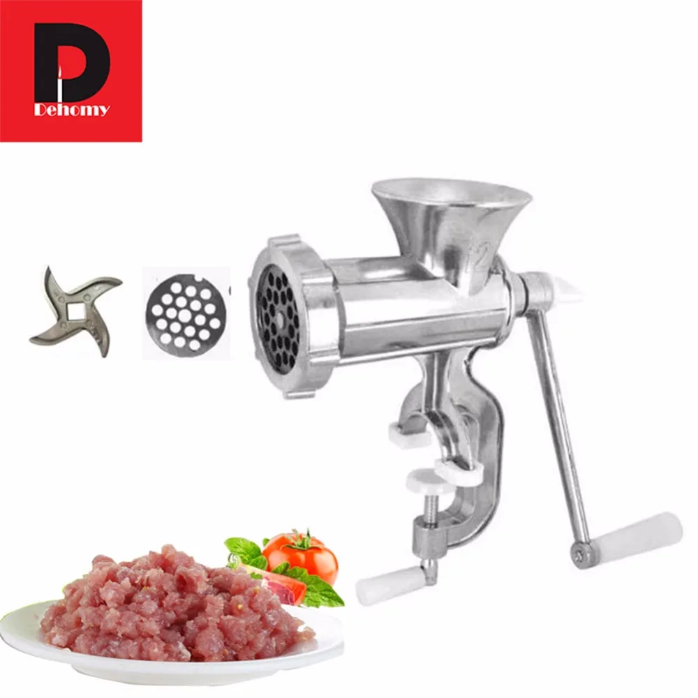  Dehomy Manual Meat Grinder DIY Mincer Table Hand Crank Tool for Kitchen Cooking Tools Sausage Stuff - 32859619771