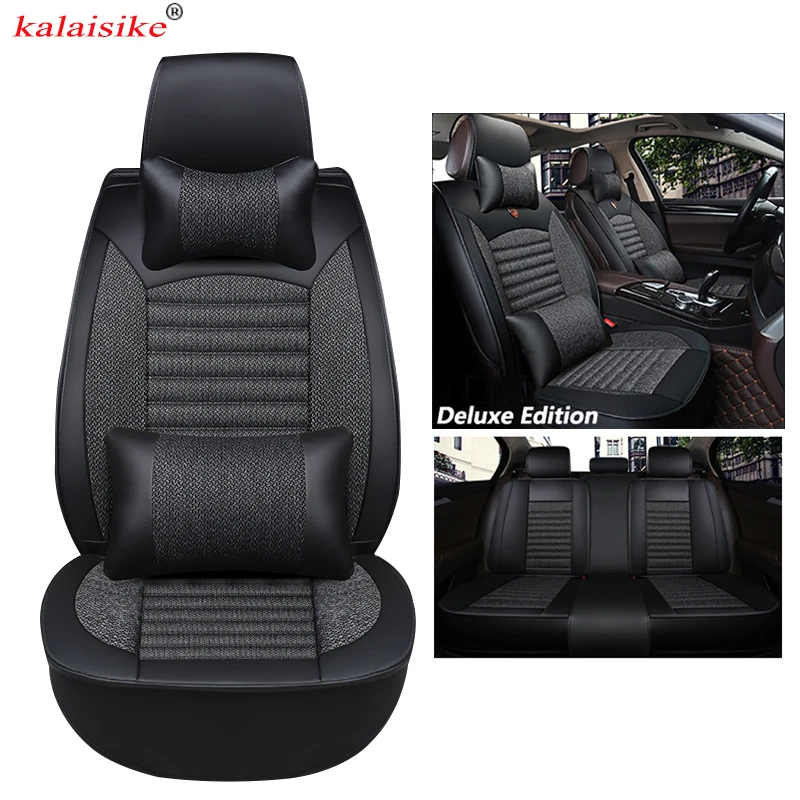 kalaisike Universal font b Car b font Seat Covers for Skoda all models rapid yeti kodiaq