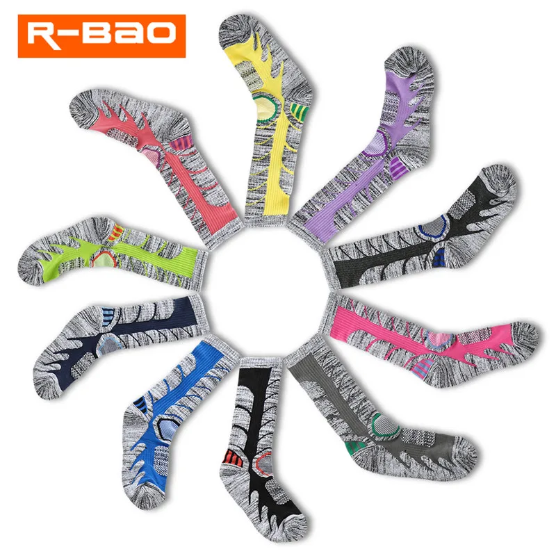 RB3301 High Quality Outdoor Skiing/Hiking Socks Terry Sole Thicken Breathable Wear-Resisting Sports Socks