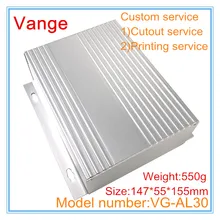 1 шт./лот Горячая Экструзионная алюминиевая распределительная коробка для промышленности 6063-T5 алюминиевый корпус Чехол 147*55*155 мм для PCB