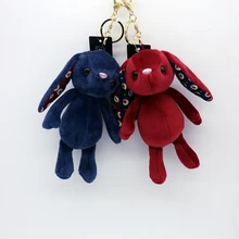 1 шт. 6 цветов 16 см большие уши кукла в виде плюшевого кролика плюшевые брелоки Kawaii Кролик брелок для украшения сумки мини-кролик маленький кулон