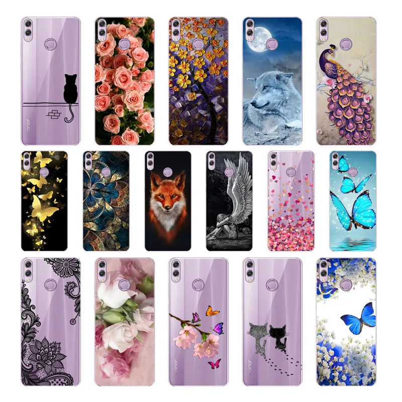 

Geruide Case 6.26 " Huawei Honor 8C Case Soft TPU huawei honor 8c pintado telefono caso Huawei Honor 8C BKK-L21 8 C cases