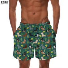 FORUDESIGNS/мужские, повседневные, пропускающие воздух Шорты с фирменным дизайном в виде таксы терьер печати спортивные мужские пляжные сандалии с кабан Шорты с лямками для мальчиков