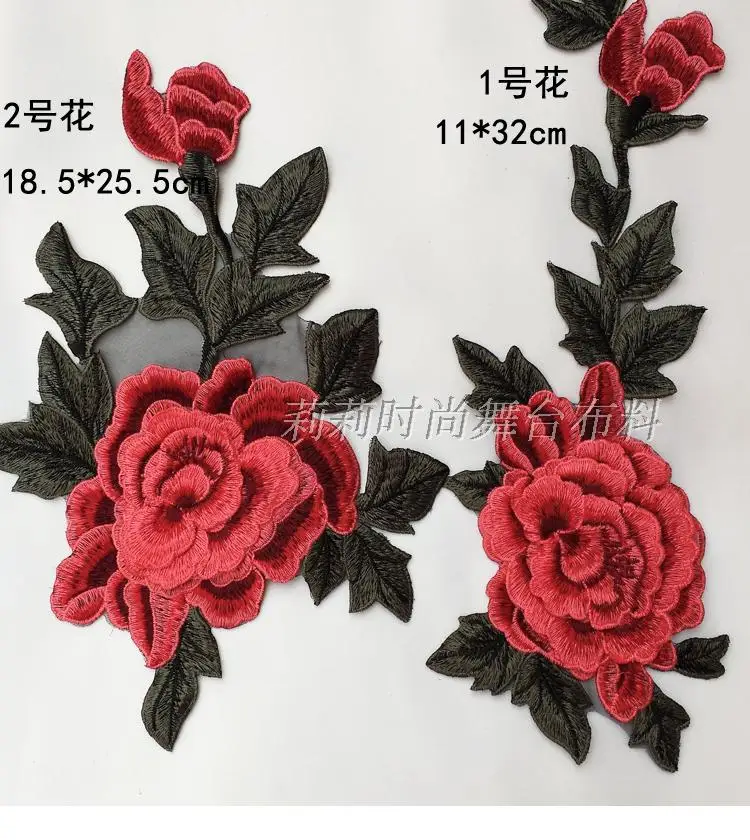 Многослойные 3D розы 10 шт./партия 50*25 см красные розовые синие коричневые