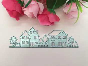 

Beautiful Street View Cutting Dies Stencils for DIY Scrapbooking/photo album Decorative Embossing DIY Paper Cards