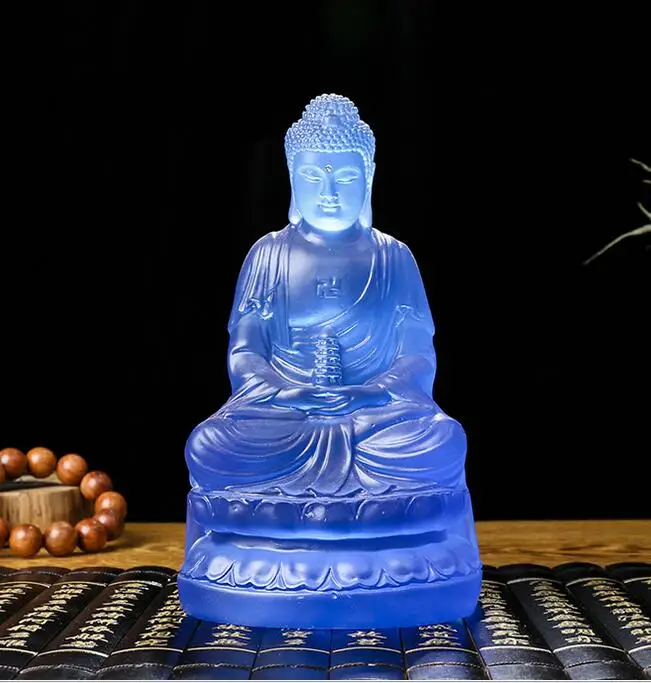 Amitabha glass Buddha statue of 20cm Buddha ornaments|statue|statues