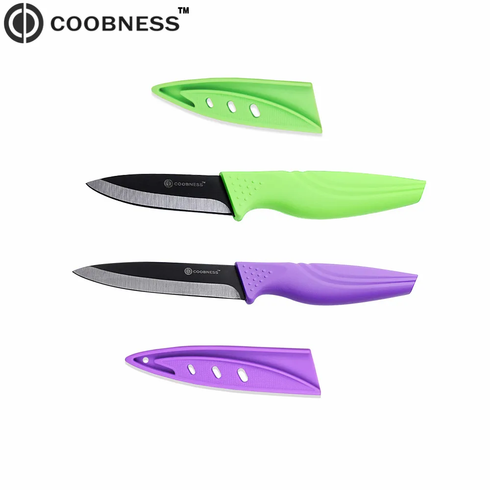 Best Ceramic Knives 3 Inch Paring 4 Inch Utility Black Blade Ergonomic