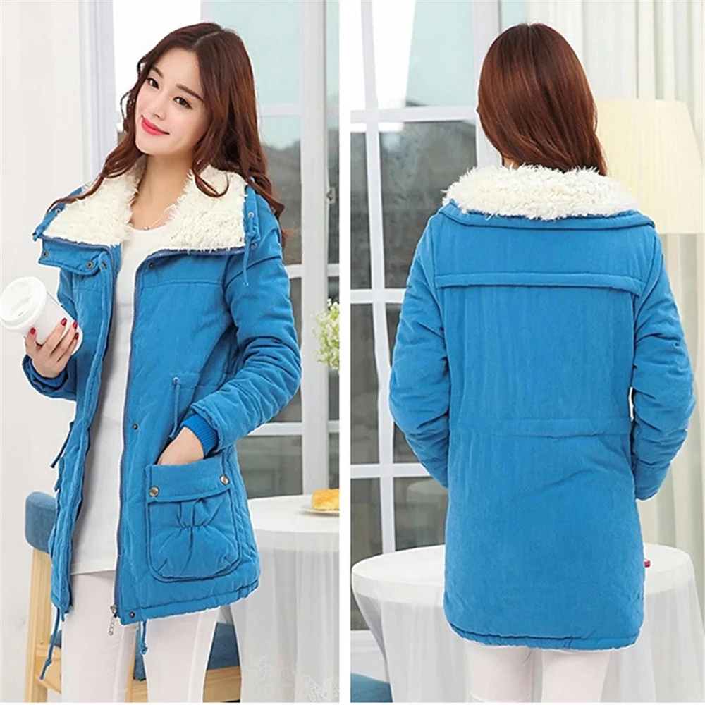

New Autumn Winter Jacket Coat Women Parka Woman Clothes Solid Long Jacket Slim Plus Size Women's Winter Jackets And Coats 2016