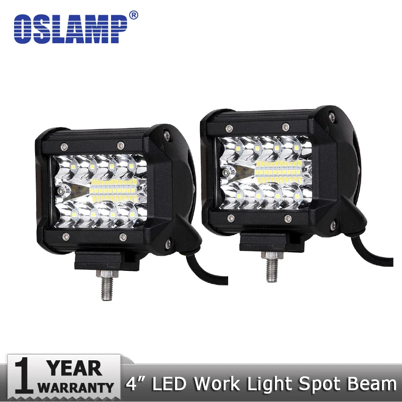

Oslamp 4inch LED Work Light 12V 24V Spot+Flood Combo Beam 4" Led Driving Light for Offroad Car Boat 4x4 Truck Boat 4WD ATV SUV