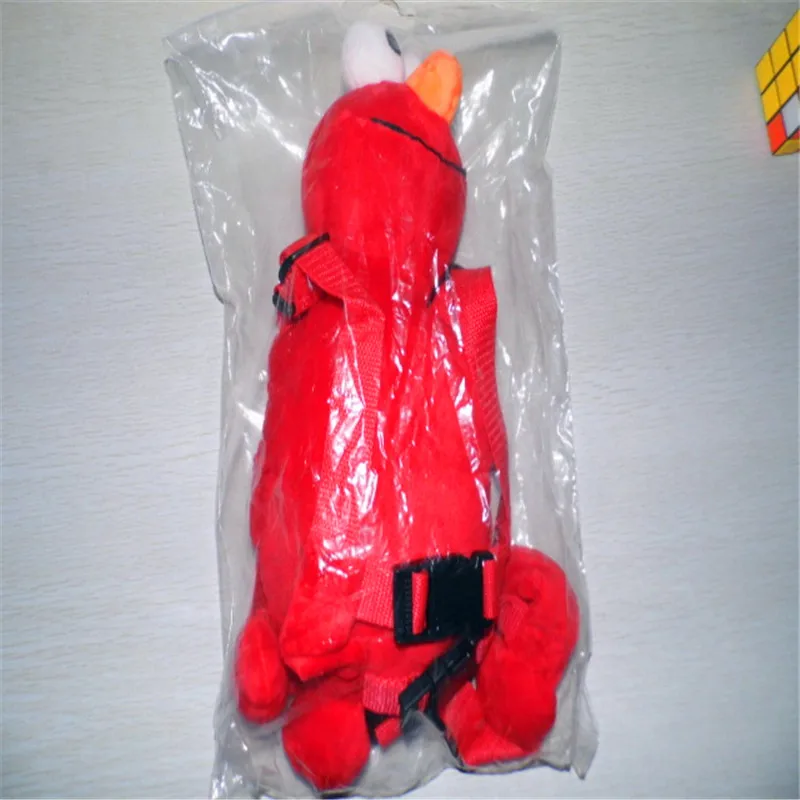 Buddy красный Elmo 2 в 1 приятель Детские поводки для собак Перевозчик плюшевая сумка с игрушкой для того, чтобы держать