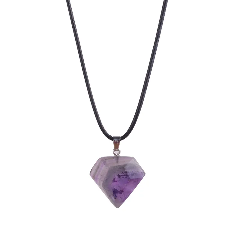 Heart Shape Natural Stone pendant Healing Lapis Lazuli Superman Necklaces Collares bijoux piedras naturales Men jewelry