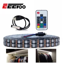 EeeToo светодиодная подсветка под шкаф RGB ленты Спальня лампа Водонепроницаемый легко Установка 5В USB Порты и разъёмы Кухня освещение для шкафа 0,5 HDMI кабель 1 м 2 м