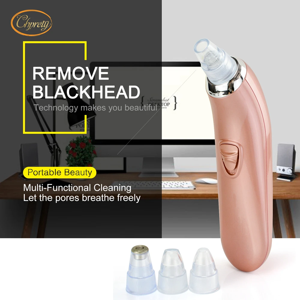 Battery Comedo Vacuum Suction Extractor Blackhead Removal Facial Pore