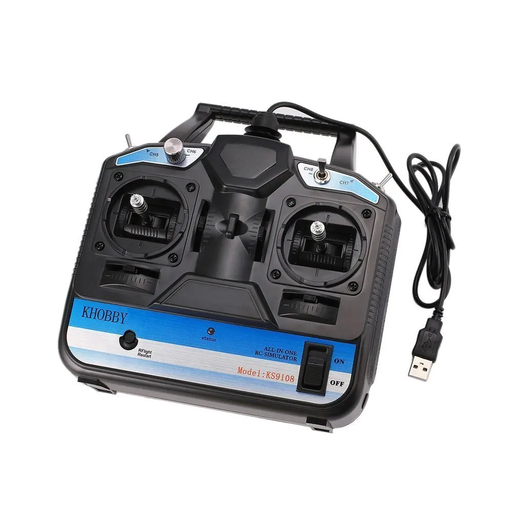 

8CH RC Flight Simulator for Phoenix 1/2/3/4/5 RealFlight G3/G4/G5/G6/G7 remote control helicopter fixed-wing drone toy for boys