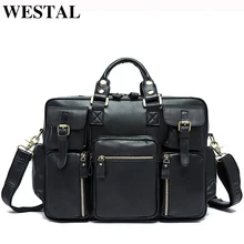 WESTAL Натуральная Кожа Мужчины Сумки Мужской Портфель Деловой Человек Сумка Для Ноутбука Мужчины Crossbody Плеча Сумки мужская Сумка 8812