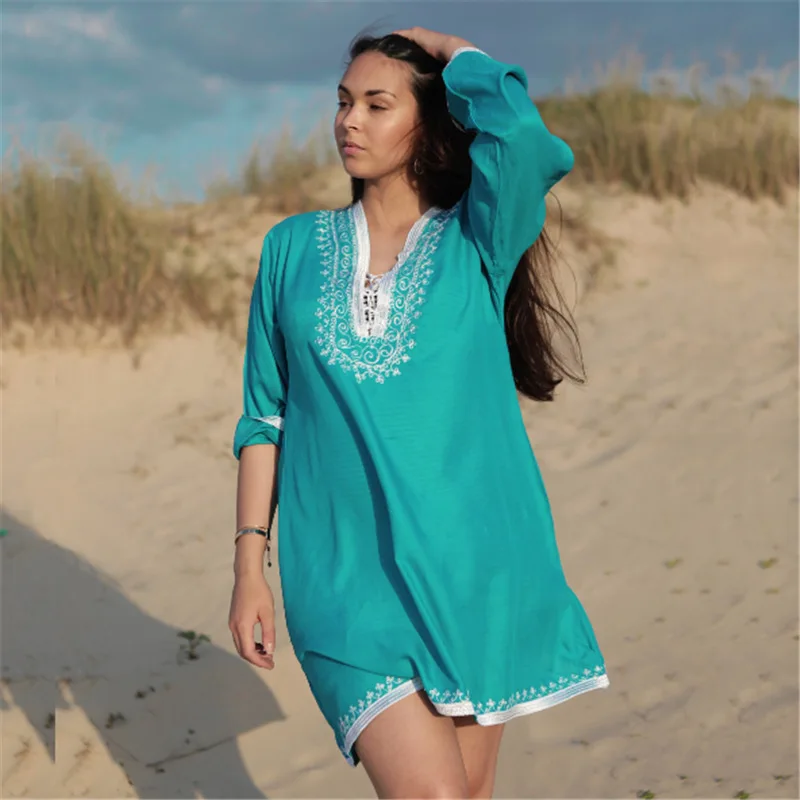 

Pareo For The Beach Wear Summer Dress Woman Outings Women 2019 Swim Suit Cover Up Smock Outside Skirt Upper Garment Solid