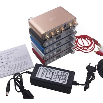 

HIFI Bluetooth 4.2 DSP Digital Power Amplifier 2.1 Channel Stereo Audio Subwoofer Amplifier board 80W+40WX2 Bass Amp