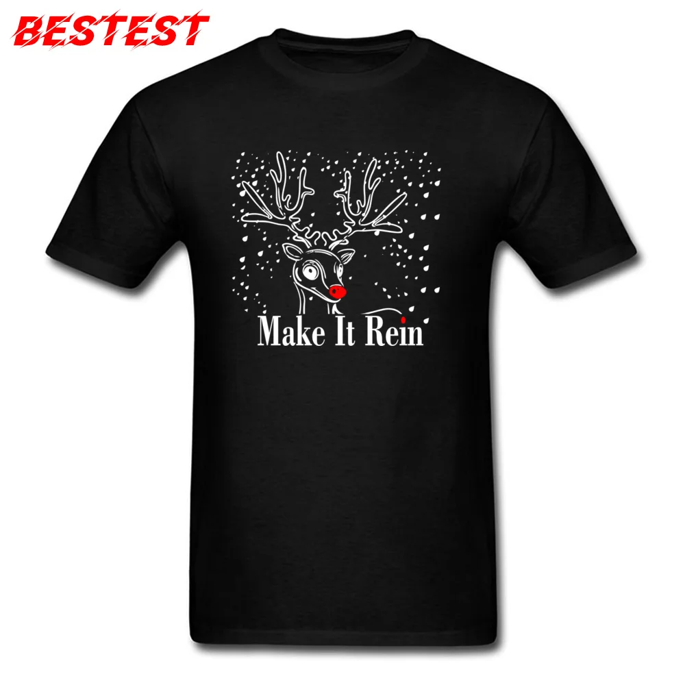 Round Neck MakeItRein Not In Stores 100% Cotton Men's Top T-shirts Cool Short Sleeve Tops T Shirt Wholesale Design Top T-shirts MakeItRein Not In Stores  black