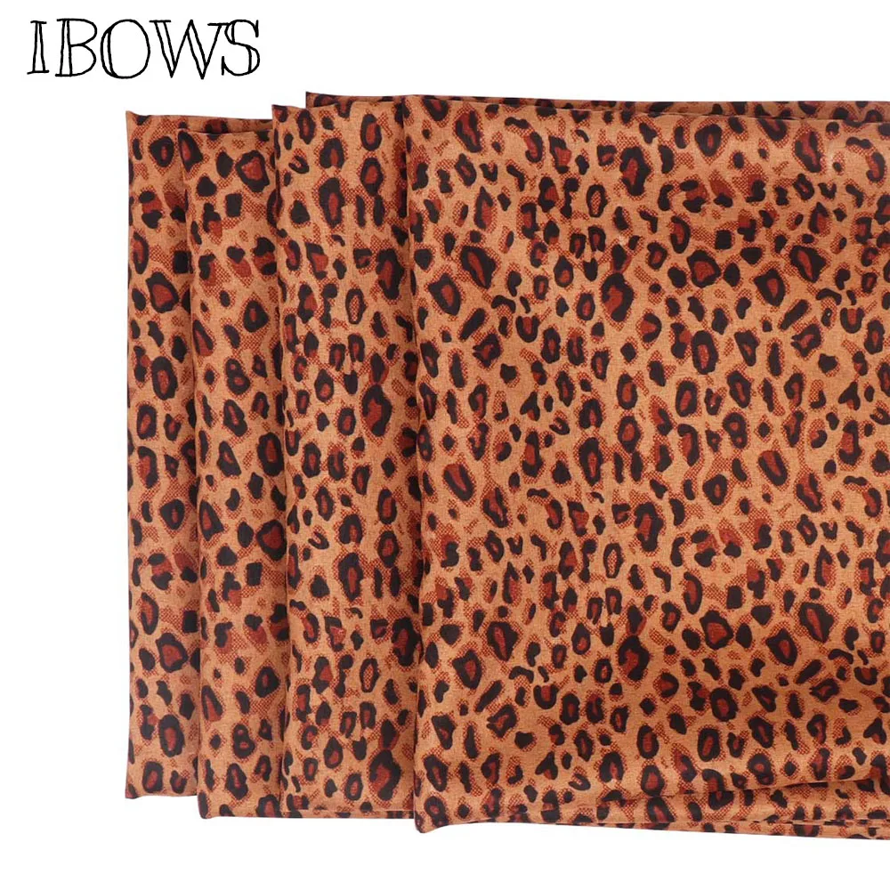 50*150 см полиэстер ткань мода леопард ткань платье своими руками одежда шаль домашний текстильный занавес украшения ремесла материалы