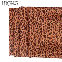 50*150 см полиэстер ткань мода леопард ткань платье своими руками одежда шаль домашний текстильный занавес украшения ремесла материалы