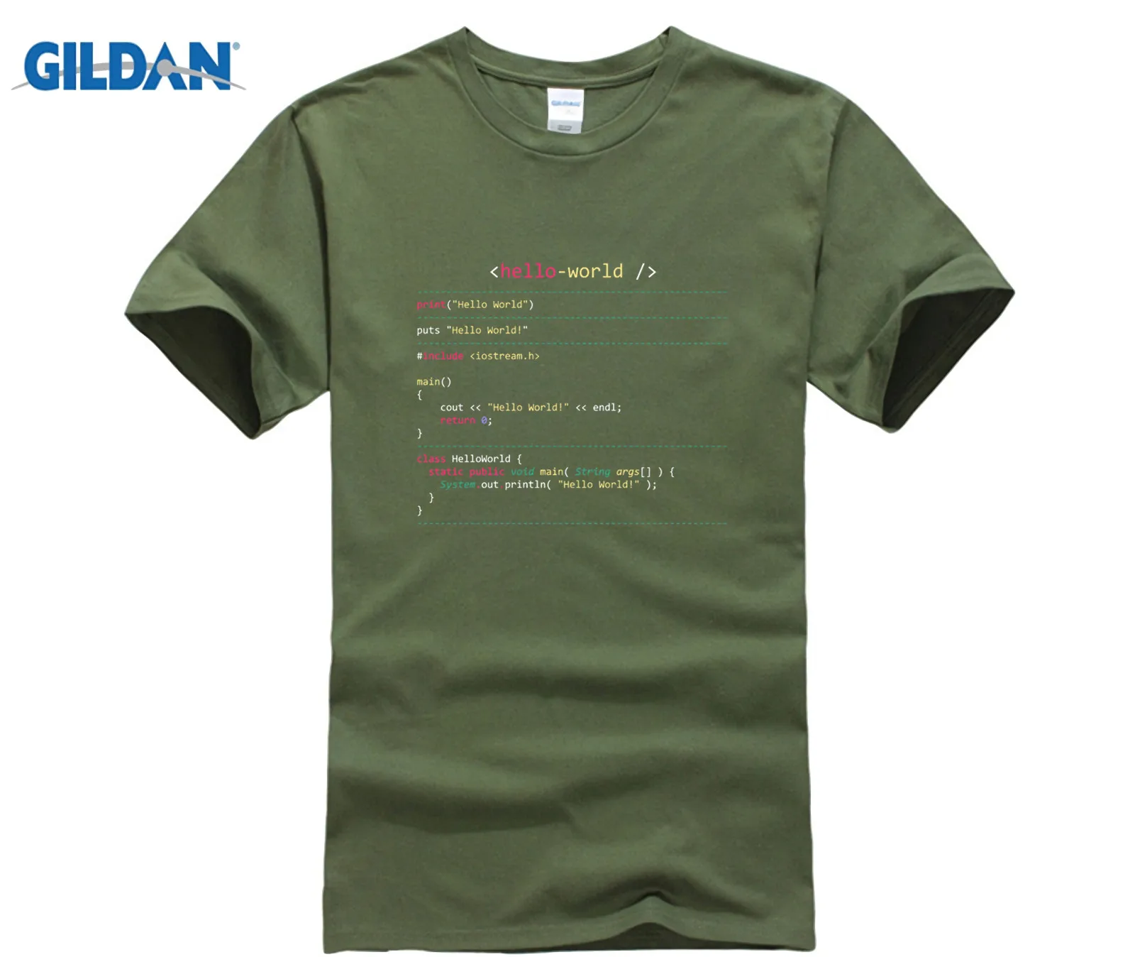 

Computer Programmer SHIRT Hello World in Multiple Languages T-Shirt