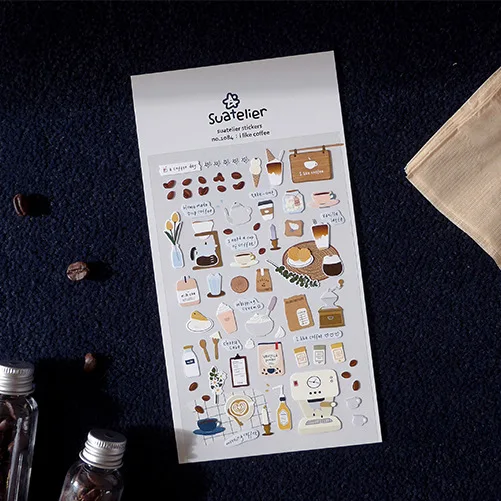 Sonia I Like Coffee Bullet Journal стикер для скрапбукинга украшения ПВХ канцелярские DIY наклейки Школьные офисные принадлежности