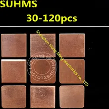 (30-120piece)15mm x 15mm Thermal Conductive Pads Copper Mat for PC Repair GPU GBA CPU CHIP Memory IC